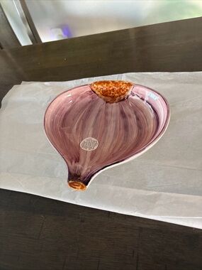 New Ceramic Onion-Shaped Dish Vibrant Made In Portugal